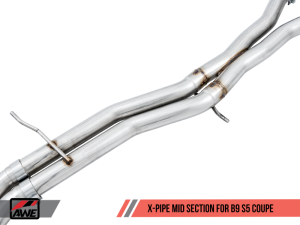 AWE Tuning - AWE Tuning Audi B9 S5 Coupe 3.0T Track Edition Exhaust - Chrome Silver Tips (102mm) - Image 5