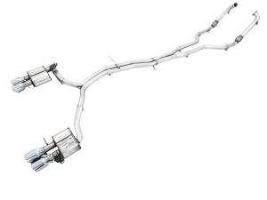 AWE Tuning - AWE Tuning Audi B9 S5 Coupe SwitchPath Exhaust w/ Chrome Silver Tips (90mm) - Image 1