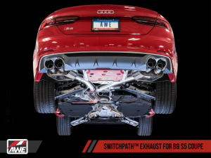 AWE Tuning - AWE Tuning Audi B9 S5 Coupe SwitchPath Exhaust w/ Chrome Silver Tips (90mm) - Image 2