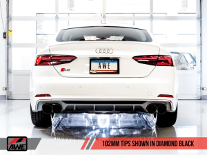 AWE Tuning - AWE Tuning Audi B9 S5 Sportback Track Edition Exhaust - Non-Resonated (Black 102mm Tips) - Image 3