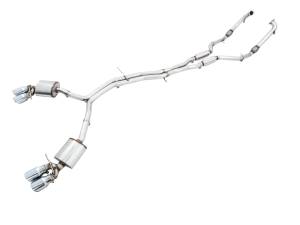 AWE Tuning - AWE Tuning Audi B9 S5 Sportback Touring Edition Exhaust - Non-Resonated (Silver 102mm Tips) - Image 1