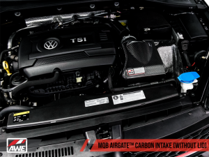 AWE Tuning - AWE Tuning Audi / Volkswagen MQB 1.8T/2.0T/Golf R Carbon Fiber AirGate Intake w/ Lid - Image 7