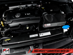 AWE Tuning - AWE Tuning Audi / Volkswagen MQB 1.8T/2.0T/Golf R Carbon Fiber AirGate Intake w/ Lid - Image 13