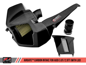 AWE Tuning - AWE Tuning Audi B9/B9.5 S4/S5/RS5 3.0T Carbon Fiber AirGate Intake w/ Lid - Image 8