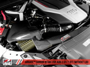 AWE Tuning - AWE Tuning Audi B9/B9.5 S4/S5/RS5 3.0T Carbon Fiber AirGate Intake w/ Lid - Image 18
