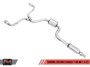 AWE Tuning - AWE Tuning Volkswagen GTI MK7.5 2.0T Touring Edition Exhaust w/Chrome Silver Tips 102mm - Image 3