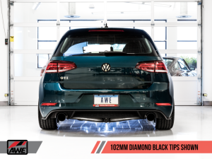 AWE Tuning - AWE Tuning Volkswagen GTI MK7.5 2.0T Touring Edition Exhaust w/Diamond Black Tips 102mm - Image 3