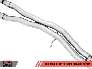 AWE Tuning - AWE Tuning Audi B9 SQ5 Non-Resonated Touring Edition Cat-Back Exhaust - No Tips (Turn Downs) - Image 6