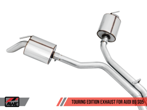AWE Tuning - AWE Tuning Audi B9 SQ5 Non-Resonated Touring Edition Cat-Back Exhaust - No Tips (Turn Downs) - Image 7