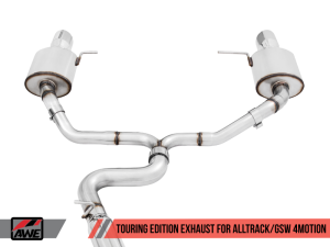 AWE Tuning - AWE Tuning VW MK7 Golf Alltrack/Sportwagen 4Motion Touring Edition Exhaust - Polished Silver Tips - Image 3