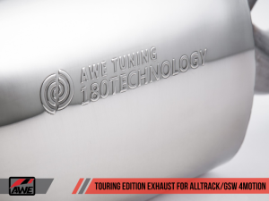 AWE Tuning - AWE Tuning VW MK7 Golf Alltrack/Sportwagen 4Motion Touring Edition Exhaust - Polished Silver Tips - Image 10