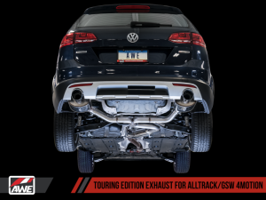 AWE Tuning - AWE Tuning VW MK7 Golf Alltrack/Sportwagen 4Motion Touring Edition Exhaust - Diamond Black Tips - Image 2