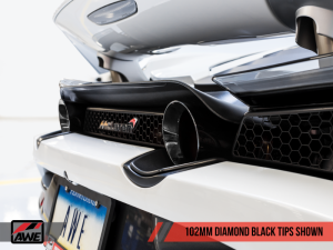 AWE Tuning - AWE Tuning McLaren 720S Performance Exhaust - Diamond Black Tips - Image 4