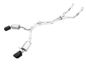 AWE Tuning - AWE Tuning Audi B9 RS 5 2.9L (Res.For Performance Cat) Touring Edition Exhaust w/ Diamond Black Tips - Image 1
