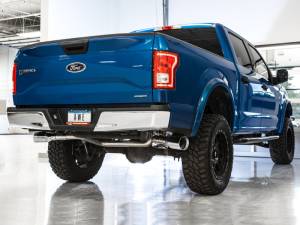 AWE Tuning - AWE Tuning 2015+ Ford F-150 0FG Dual Exit Performance Exhaust System w/5in Chrome Silver Tips - Image 2