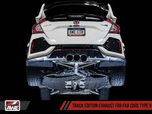 AWE Tuning - AWE Tuning 2017+ Honda Civic Type R Track Edition Exhaust w/Front Pipe & Triple Chrome Silver Tips - Image 5