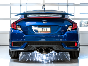 AWE Tuning - AWE Tuning 2016+ Honda Civic Si Touring Edition Exhaust w/Front Pipe & Dual Chrome Silver Tips - Image 7