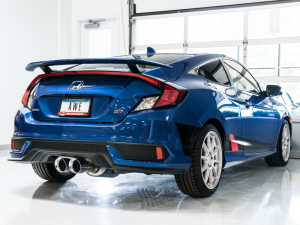 AWE Tuning - AWE Tuning 2016+ Honda Civic Si Touring Edition Exhaust w/Front Pipe & Dual Chrome Silver Tips - Image 8