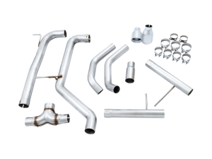 AWE Tuning - AWE Tuning 18-21 Volkswagen Jetta GLI Mk7 Track Edition Exhaust - Chrome Silver Tips (Fits OEM DP) - Image 4