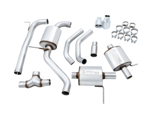 AWE Tuning - AWE Tuning 18-21 Volkswagen Jetta GLI Mk7 Touring Exhaust - Chrome Silver Tips (Fits High-Flow DP) - Image 4
