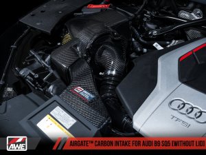 AWE Tuning - AWE Tuning Audi B9 SQ5 3.0T AirGate Carbon Fiber Intake w/ Lid - Image 2