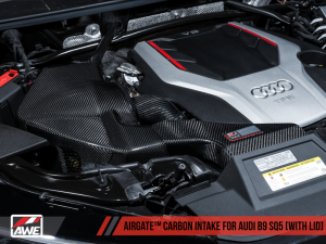 AWE Tuning - AWE Tuning Audi B9 SQ5 3.0T AirGate Carbon Fiber Intake w/ Lid - Image 4