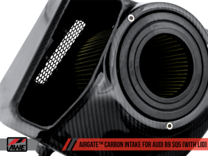 AWE Tuning - AWE Tuning Audi B9 SQ5 3.0T AirGate Carbon Fiber Intake w/ Lid - Image 9