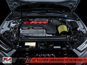AWE Tuning - AWE Tuning Audi RS3 / TT RS S-FLO Open Carbon Fiber Intake - Image 2