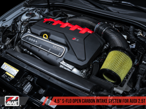 AWE Tuning - AWE Tuning Audi RS3 / TT RS S-FLO Open Carbon Fiber Intake - Image 5