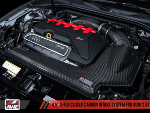 AWE Tuning - AWE Tuning Audi RS3 / TT RS S-FLO Closed Carbon Fiber Intake - Image 5