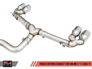 AWE Tuning - AWE Tuning Mk7 Golf R Track Edition Exhaust w/Chrome Silver Tips 102mm - Image 3