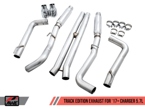 AWE Tuning - AWE Tuning 2017+ Dodge Charger 5.7L Track Edition Exhaust - Chrome Silver Tips - Image 5