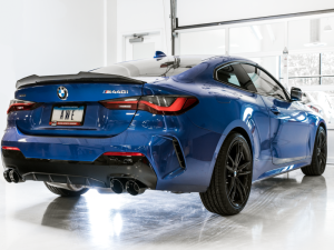 AWE Tuning - AWE Tuning 2019+ BMW M340i (G20) Track Edition Exhaust - Quad Diamond Black Tips - Image 4