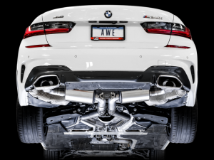 AWE Tuning - AWE Tuning 2019+ BMW M340i (G20) Non-Resonated Touring Edition Exhaust (Use OE Tips) - Image 3