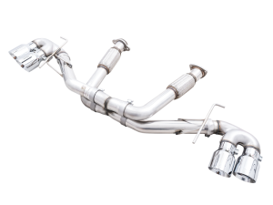 AWE Tuning - AWE Tuning 2020 Chevrolet Corvette (C8) Track Edition Exhaust - Quad Chrome Silver Tips - Image 1