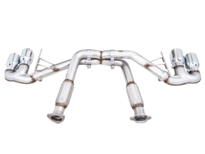 AWE Tuning - AWE Tuning 2020 Chevrolet Corvette (C8) Track Edition Exhaust - Quad Chrome Silver Tips - Image 2