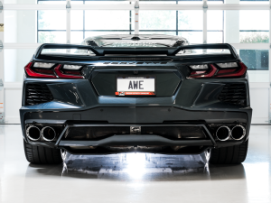 AWE Tuning - AWE Tuning 2020 Chevrolet Corvette (C8) Track Edition Exhaust - Quad Chrome Silver Tips - Image 9