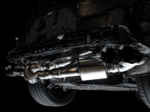 AWE Tuning - AWE Tuning 2020 Chevrolet Corvette (C8) Touring Edition Exhaust - Quad Diamond Black Tips - Image 2