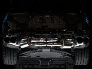AWE Tuning - AWE Tuning 2020 Chevrolet Corvette (C8) Touring Edition Exhaust - Quad Diamond Black Tips - Image 5