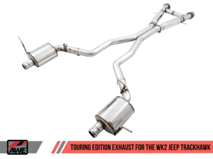 AWE Tuning - AWE Tuning 2020 Jeep Grand Cherokee SRT/Trackhawk Touring Edition Exhaust - Use w/Stock Tips - Image 1
