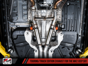 AWE Tuning - AWE Tuning 2020 Jeep Grand Cherokee SRT Track Edition Exhaust - Diamond Black Tips - Image 2
