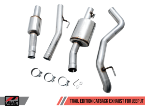 AWE Tuning - AWE Tuning 20-21 Jeep Gladiator JT 3.6L Trail Edition Cat-Back Exhaust - Image 3