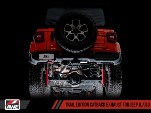 AWE Tuning - AWE Tuning 2018+ Jeep Wrangler JL/JLU 3.6L Trail Edition Cat-Back Exhaust - Image 4