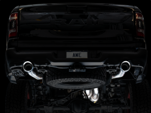 AWE Tuning - AWE Tuning 2021 RAM 1500 TRX 0FG Cat-Back Exhaust - Chrome Silver Tips - Image 8