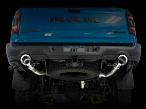 AWE Tuning - AWE Tuning 19-21 RAM 1500 5.7L (w/Cutouts) 0FG Dual Rear Exit Cat-Back Exhaust - Chrome Silver Tips - Image 8