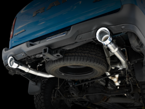 AWE Tuning - AWE Tuning 19-21 RAM 1500 5.7L (w/Cutouts) 0FG Dual Rear Exit Cat-Back Exhaust - Chrome Silver Tips - Image 10