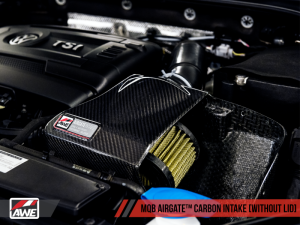 AWE Tuning - AWE Tuning VW GTI/Golf R MK7 1.8T/2.0T 8V (MQB) Carbon Fiber AirGate Intake w/o Lid - Image 7