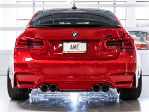 AWE Tuning - AWE Tuning BMW F8X M3/M4 Track Edition Catback Exhaust - Diamond Black Tips - Image 8