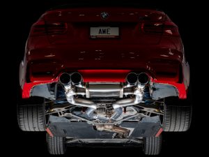 AWE Tuning - AWE Tuning BMW F8X M3/M4 Track Edition Catback Exhaust - Diamond Black Tips - Image 9