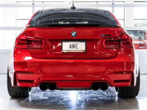 AWE Tuning - AWE Tuning BMW F8X M3/M4 Track Edition Catback Exhaust - Diamond Black Tips - Image 10